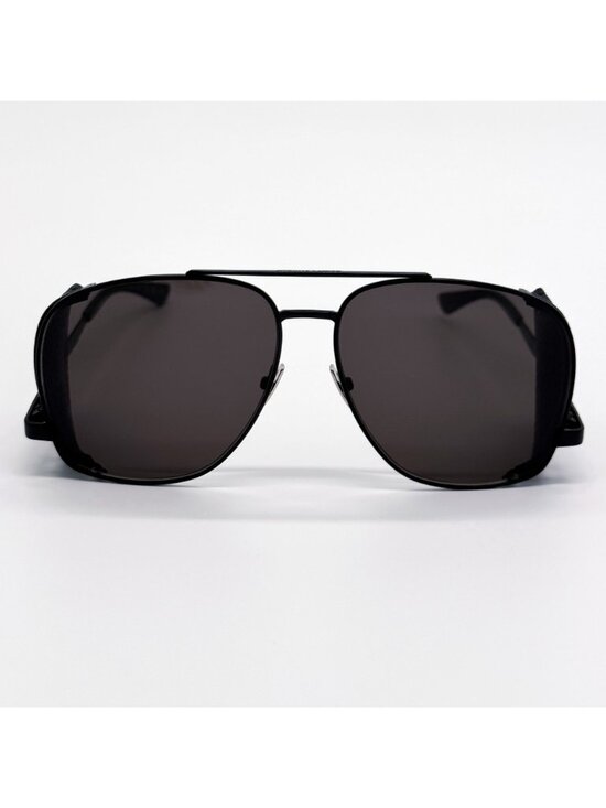 NEW SAINT LAURENT SL 653 LEON 002 SUNGLASSES AVIATOR BLACK GRAY WOMEN SL653 LEON main image 6